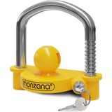 Monzana Disselslot - Verchroomd Staal incl 2 Sleutels - Geel