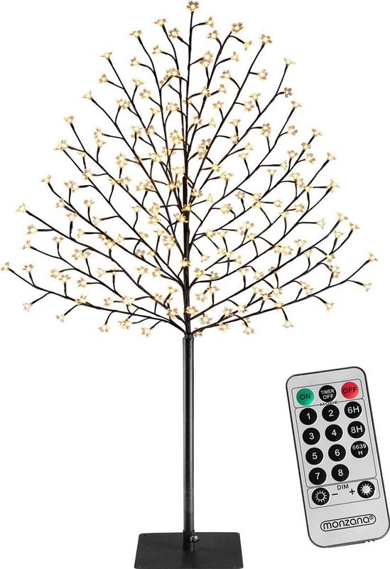 Monzana Kerstbloesemboom 220 cm | 220 LED | Afstandsbediening | Timer | Dimmer | IP44 | Indoor Outdoor