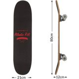 Atlantic Rift Skateboard - ABEC 9 Kogellagers - 80x24cm Grijs