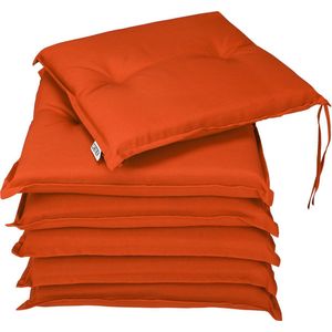 Sitzkissen 6er-Set Boston Orange 43x39x5cm