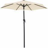 Sonnenschirm Fiji Beige Ø200cm UV-Schutz 80+ mit Kurbel