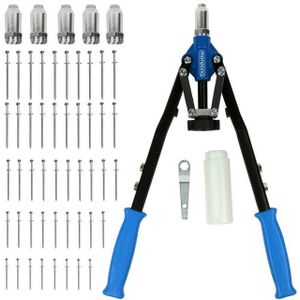 Popnageltang Klinknageltang met 5 Adapters