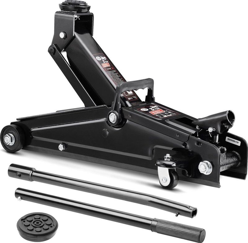 Krik - Hydraulisch - Max. Hefhoogte 400 mm - Hefgewicht 3 Ton - Met Draaggreep