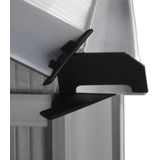 Gardebruk Aluminium Kas 4,75 m² - Fundament & Regengoot - 250x190cm