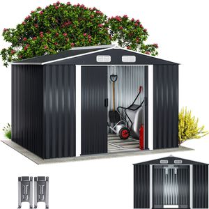 Tuinhuis Antraciet Metaal 260x205x180cm