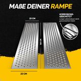 2 MONZANA Oprijplaten – Antislip Geperforeerd Staal - Tot 400kg