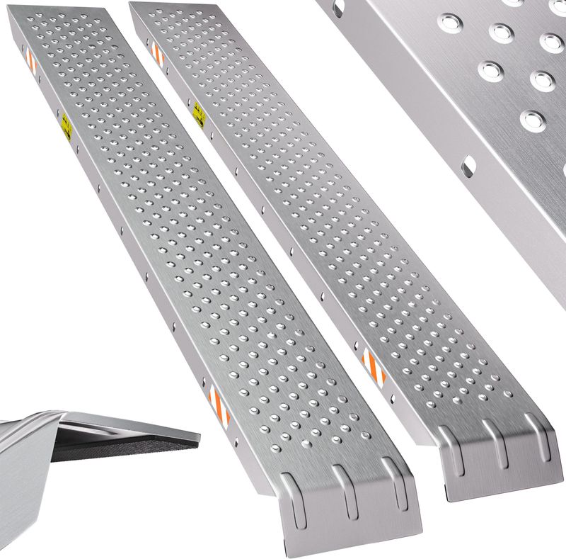 2 MONZANA Oprijplaten – Antislip Geperforeerd Staal - Tot 400kg