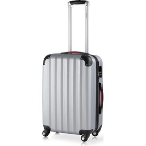 Reiskoffer Zilver Kunststof 60x25x40cm Hardcase 62 L