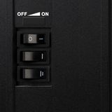 Elektrische haard Torino met open vlameffect 2000 Watt - Zwart