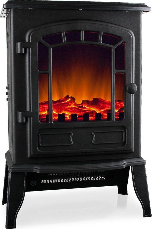 Elektrische haard Torino met open vlameffect 2000 Watt - Zwart