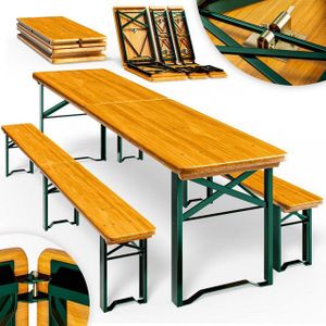 Biertafel - Set 3-delig - Opvouwbaar - 220cm - Stevig