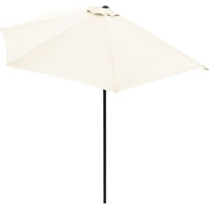 Kingsleeve Parasol Halfrond - Ø 2,7m UV 50+ Bescherming - Beige