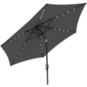 Kingsleeve Parasol - LED-Verlichting Zonne energie Ø270cm - Antraciet