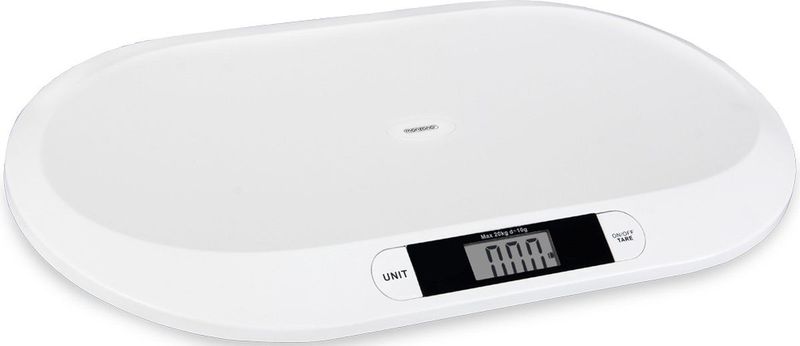 Monzana Babyweegschaal Digitaal – met LED Scherm / tot 20 KG – Wit