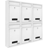 Deuba Brievenbus wit 32x22x9cm