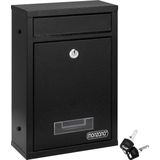 Monzana Brievenbus zwart 32x22x9cm