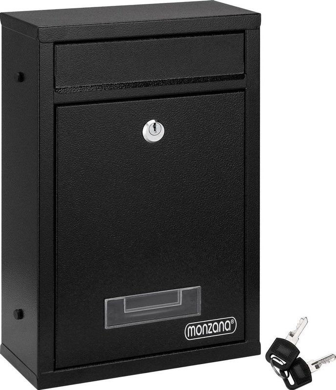 Monzana Brievenbus zwart 32x22x9cm