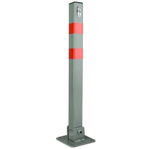 Monzana Parkeerpaal – 1 Stuk Incl. Sleutels - Olijf Groen Rood