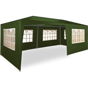 Casaria Partytent Pavilion Rimini - 3x6m UV-Beschermend 18m² - Groen