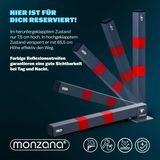 Monzana Parkeerpaal – 3 Stuks Incl. Sleutels - Grijs Rood
