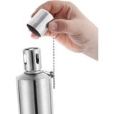 12x Tuinfakkel Oliefakkel – Edelstaal – Tuinverlichting – 115 cm hoog - Zilver