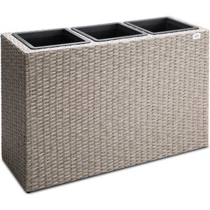 Casaria Staande Plantenbak – met Waterafvoer ,5x60cm Beige