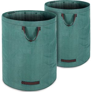 Gardebruk Tuinafvalzak - 2 Stuks 280L – 77x67cm/Opvouwbaar - Groen