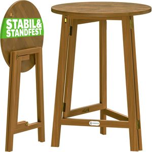 Statafel Hout Ø80cm Inklapbaar