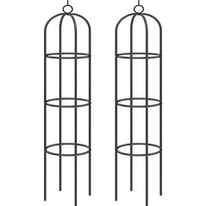 Plantensteun Rozenzuil – 2 St. 200 cm - voor Rozen Klimplanten Bloemen