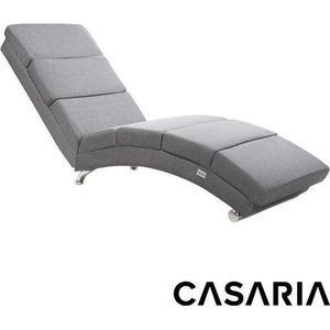 Casaria Loungestoel London | Grijs verweven stof | 180kg