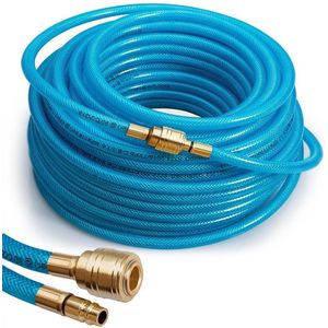 Deuba Persluchtslang 30m 15bar – Snelkoppeling 1/4-Aansluiting - Pvc