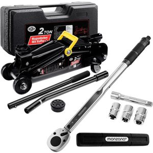 Deuba - Bandenwisselset - Hydraulische Krik - 2 ton - Koffer 6-delig