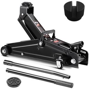 Krik - 3t - 135-400mm - Met Staal Versterkte Rubberen Onderlegger