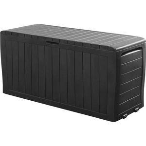 Keter Kussenbox Marvel Plus antraciet 117x45x57cm met wielen
