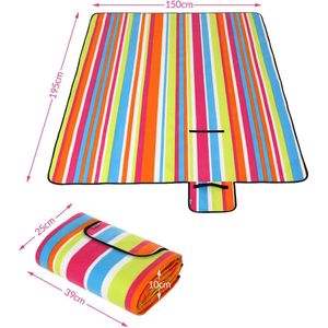 Picknickdeken met handvat - warmte-isolerend & waterdicht meer kleurig 150x195 cm