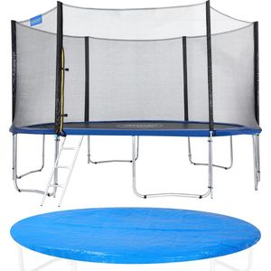 Monzana Trampoline - Ø426cm Veiligheidsnet TÜV Certificaat - Ladder