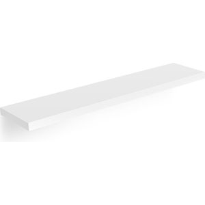 Casaria Wandplank Zwevend 110 15kg Belastbaar Mat Wit