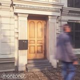 Monzana Design Brievenbus RVS – Krantenvak & 2 Sleutels - Antraciet