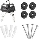 Designer - Brievenbus - Antraciet - Zilver - Met Krantentube - Weer- en Waterdicht