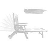 Sonnenliege Zircone Weiß 195x72x101 cm
