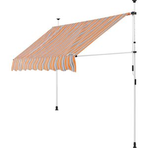 Klemluifel Oranje/Zwart/Wit 200cm