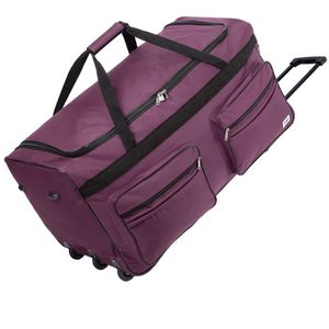 Deuba XXL Reistas Paars met trolley-functie 3 wielen 160 LITER 85x43x44cm