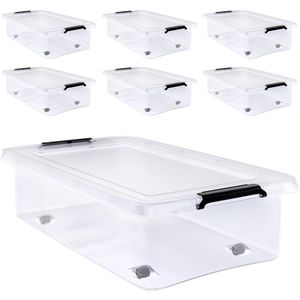 GAMMA | IRIS Handybox Opbergbox - 45L - Kunststof - Transparant/zwart