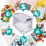 Deuba Opbergbox - Set van 6 Kunststof 60L 58x39x35cm - Transparant