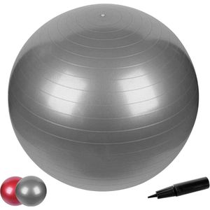 gymnastiekbal van 65 cm, inclusief pomp met maximale belastbaarheid tot 500 kg, core, zitbal, pilates, bal, yoga, bal en balansbal voor thuis, gym en kantoor