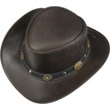 Lederen hoed Scippis Reno bruin maat xL