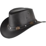 Lederen hoed Scippis Reno zwart maat S