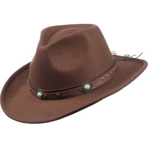 Western hoed Rockwell bruin L/XL met verstelbare binnenband