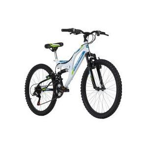 Ks Cycling Fiets Kinder-Mountainbike 24'' Zodiac RH 38 cm wit-groen - 38 cm