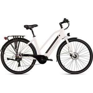 Hollandia Fiets (elektrisch) Alu E-Citybike Dames Hollandia Mantova 28'' E-Bike wit 7 versnellingen - 49 cm